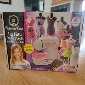 The Little Seamstress Kids Sewing Machine Toy - Pink and White